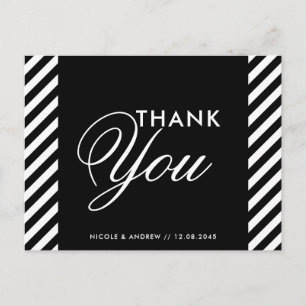 Carte postale Merci Diagpes noir et blanc