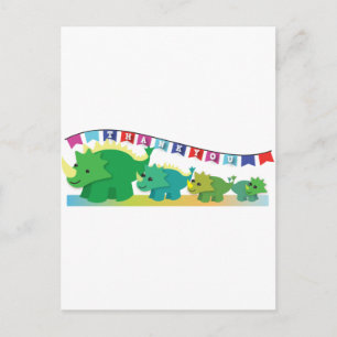 Carte Postale Merci Dinosaures mignon !