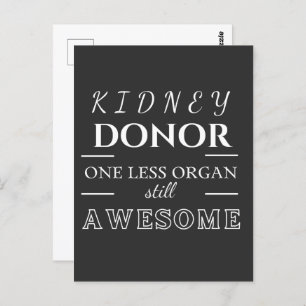 Carte Postale Merci donneur de rein