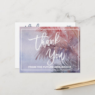 Carte Postale Merci du coucher de soleil tropical