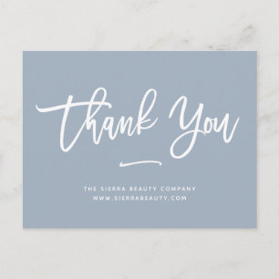 Carte Postale Merci Dusty Blue Retail Petite entreprise
