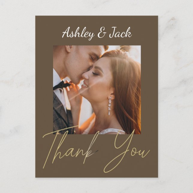 Carte postale Merci Elegant Chic Photo (Devant)