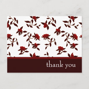 Carte Postale merci : élégant floral :