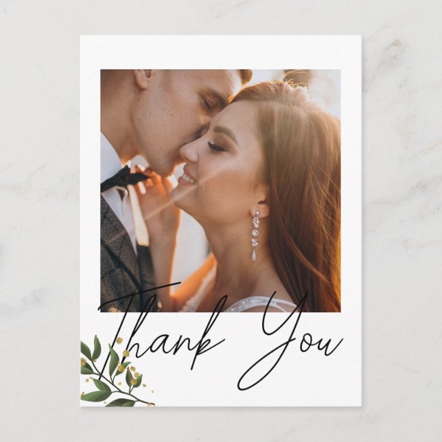 Carte Postale  Merci Élégante Photo Chic  (Devant)