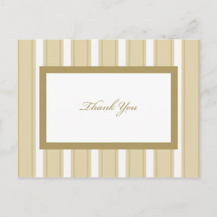 Carte postale Merci en forme de bande de crème