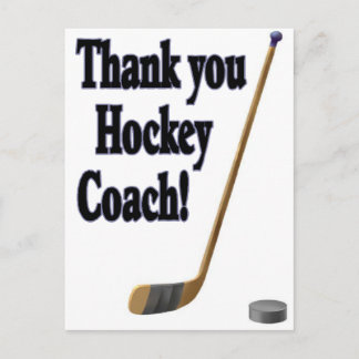 Carte Postale merci entraîneur de hockey