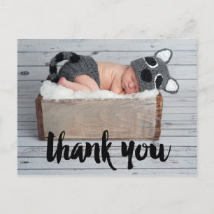 Carte postale Merci et Faire-part de naissance béb