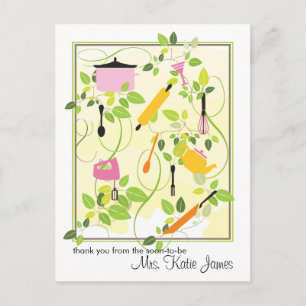 Carte postale Merci Fête des mariées