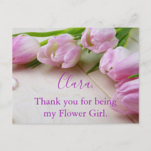 Carte Postale Merci Flower Tulips Photo