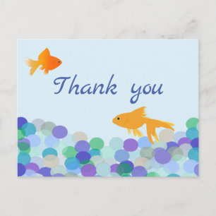 Carte postale Merci Goldfish