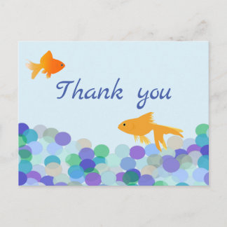 Carte postale Merci Goldfish
