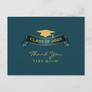 Carte Postale Merci Graduation Class of 2025 Postcard