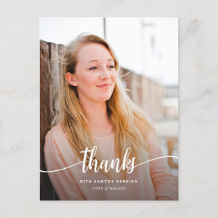 Carte Postale Merci Graduation Moderne Photo Merci