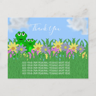 Carte Postale Merci Grenouille de Printemps