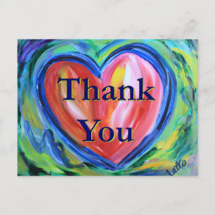 Carte postale Merci Heart Art