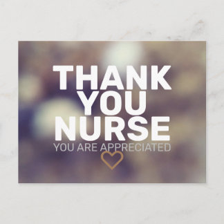 Carte Postale Merci Infirmière : Vous êtes appréciée