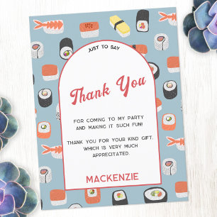 Carte Postale Merci japonais de sushi