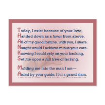 Merci, Ma (Acrostique)