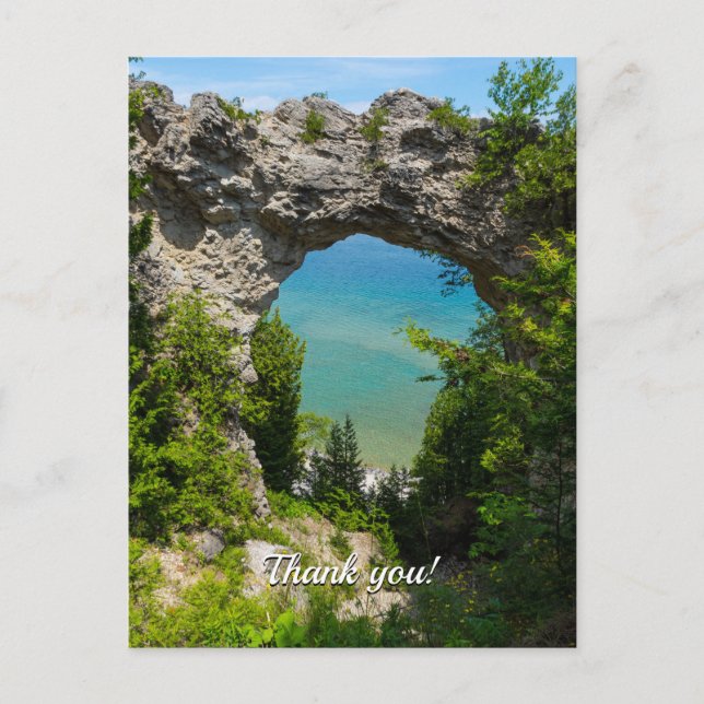 Carte postale Merci Mackinacs Arch Rock (Devant)