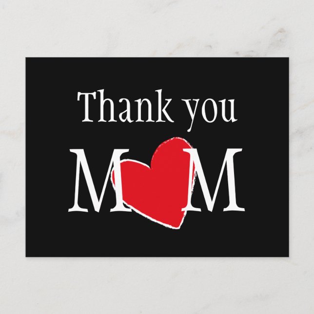 Carte Postale Merci Maman Personnalisé  (Devant)