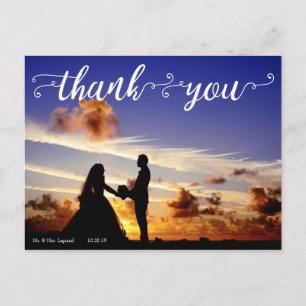 Carte Postale Merci mariage