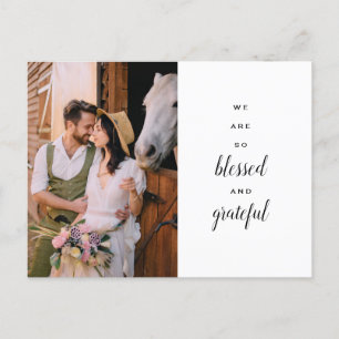 Carte Postale Merci Mariage Cheval Pays Fleurs sauvages Gloss