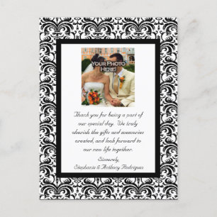 Carte Postale Merci Mariage classique
