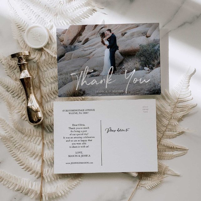 Carte postale Merci Mariage photo (Créateur téléchargé)