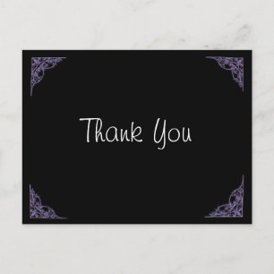 Carte Postale Merci mariage pourpre