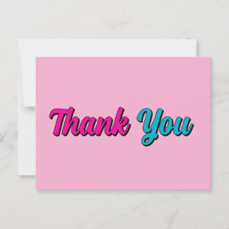 Carte Postale Merci Minimaliste Professionnel Moderne Élégant