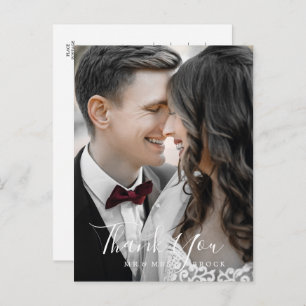 Carte postale Merci Modèle photo minimaliste