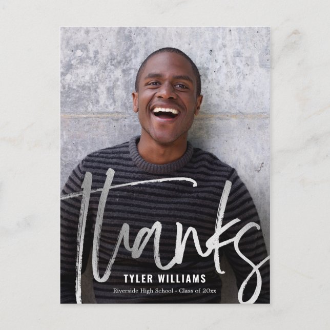 Carte postale Merci moderne de graduation brillant (Devant)