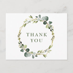 Carte Postale Merci moderne Eucalyptus Wreath Frame