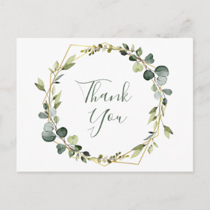 Carte Postale Merci moderne Eucalyptus Wreath Frame