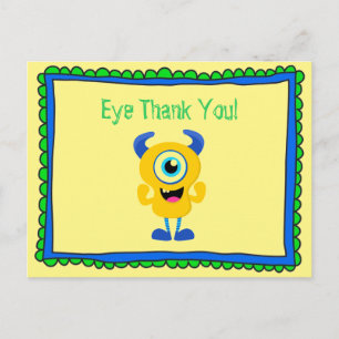 Carte Postale Merci Monstre