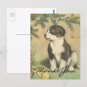 Carte Postale Merci Noël Vintage