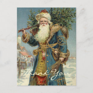 Carte Postale Merci Noël Vintage