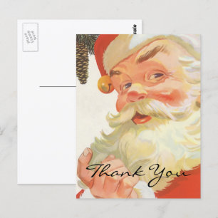 Carte Postale Merci Noël Vintage