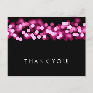 Carte Postale Merci Note Pink Hollywood Glam