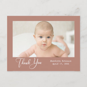 Carte Postale Merci   Nouvelle photo bébé