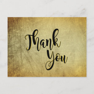 Carte Postale Merci or Mariage Vintage classique