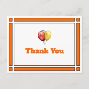 Carte postale Merci orange