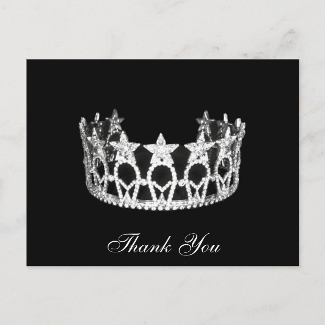 Carte postale Merci Pageant Crown (Devant)
