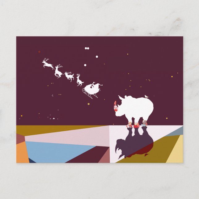 CARTE POSTALE MERCI PÈRE NOËL (Devant)