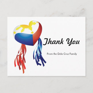 Carte postale Merci Philippine Parol Personnaliser