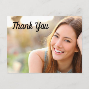 Carte Postale Merci photo de graduation horizontale personnalisé