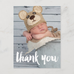 Carte Postale Merci Photo Faire-part de naissance bébé