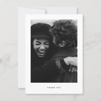 Carte postale Merci photo Mariage minimaliste