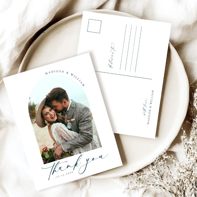 Carte Postale Merci photo Mariage simple (Créateur téléchargé)