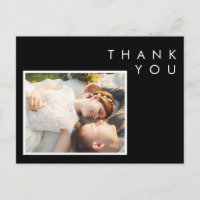 Merci photo moderne noir et blanc